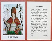 Santino Holy Card: S. San Gennaro