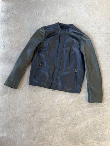 Armani jeans giacca pelle - armani,