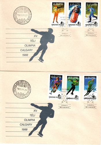Ungheria 1987 set fdc - ungheria,