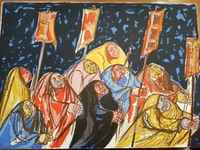 Litografia firmata numerata Saverio Terruso 50x70