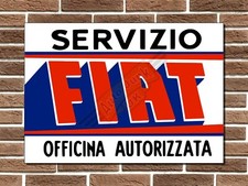 Insegna Metallo Servizio Fiat