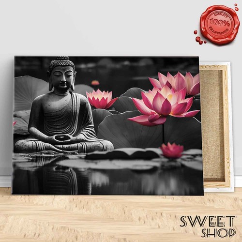 Quadro buddha zen - quadro, fiori
