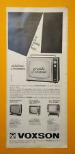 Pubblicita'Advertising Originale Vintage VOXSON STUDIO televisore 1966 (A30)