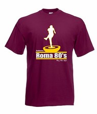 T-shirt Maglia J1508 Roma Anni 80 Retro Football Ultras Calcio Subbuteo 