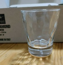 SET 6 bicchierini trasparenti 8 cl Bormioli Diamond bar liquore caffè
