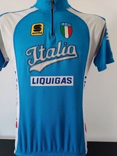 maglia ciclismo originale vintage team ITALIA LIQUIGAS F.C.I. SPORTFUL TG XL