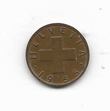 Monete Svizzere  1  rappen  anni   1955 - 1956 - 1958