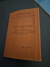 Libretto circolazione - libretto,