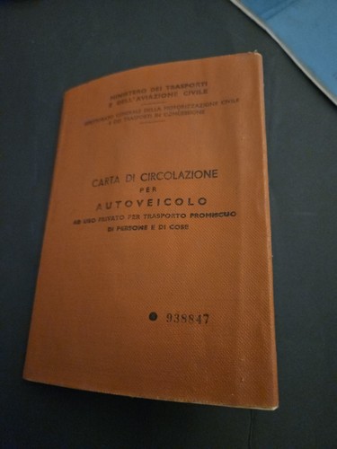 Libretto circolazione - libretto,