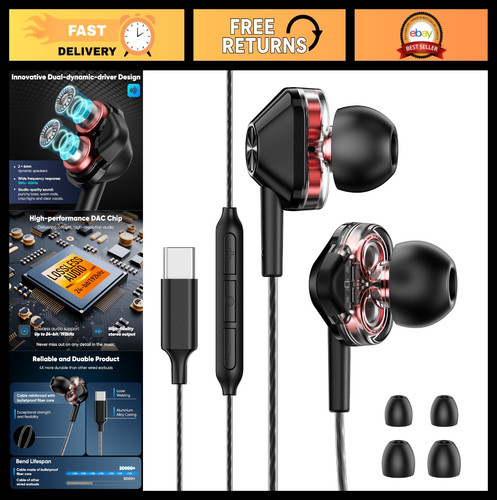 Auricolari ear usb c - in-ear, hi-fi