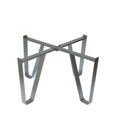 Piedistallo Base per botte contenitore olio vino  acciaio zincato Ø 47 cm 100 Lt