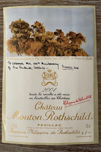 étiquette château mouton - Étiquette,