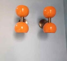 Applique da parete Diabolo coppia applique moderne italiane arancione applique lampade