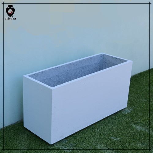 Vaso cemento bianco - cemento,