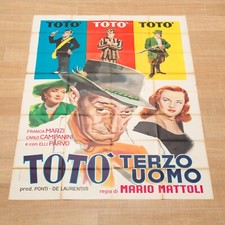 TOTò TERZO UOMO manifesto poster Marzi Campanini Parvo Sindaco Galeotto C16