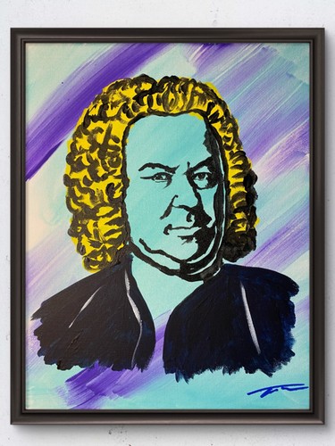 Bach pop art colorata - pop,