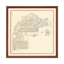 Vecchia mappa di La Jolla, CA