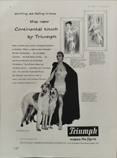 TRIUMPH ABBIGLIAMENTO INTIMO Pubblicità originale 1948 DONNA CORPETTO REGGISENO