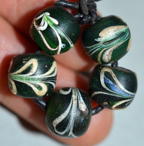 Antiche perle veneziane - , verde