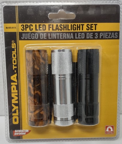 Torcia led set 3pz strumenti - torcia,