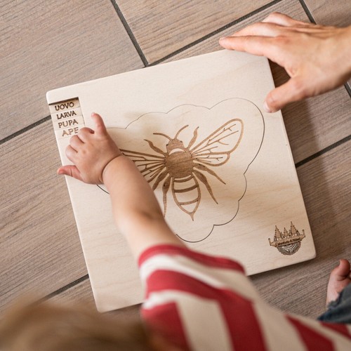 Puzzle didattico legno - puzzle, in