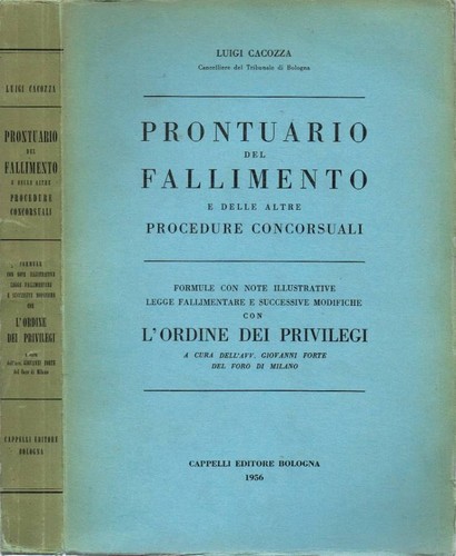 Prontuario del fallimento - prontuario,