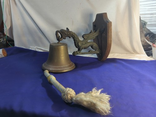 Large vintage bronze wall - vintage,