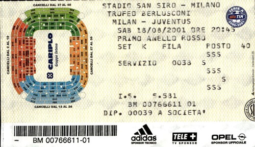 Biglietto stadio san siro - biglietto,