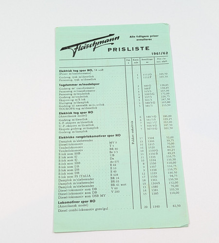 Fleischmann 1961 listino - 62,