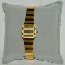  OROLOGIO POLSO LUSSO Bulova Super Seville LAMINATO ORO OLD GOLDEN LADY WATCH