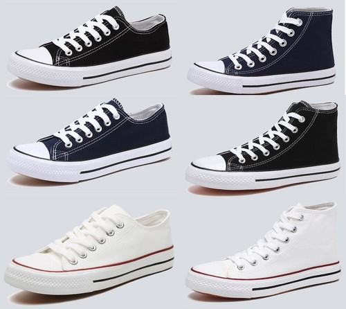 Sneaker uomo donna basse tela