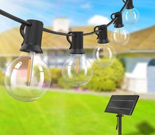 Catena Luminosa Esterno Con Pannello Solare 30 Lampadine 10MT Luce Bianca B0540