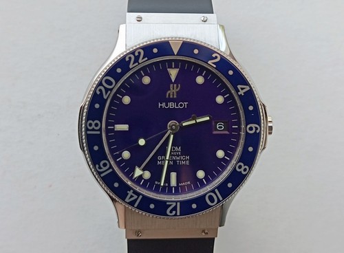 Hublot gmt acciaio ref 1572 - hublot,