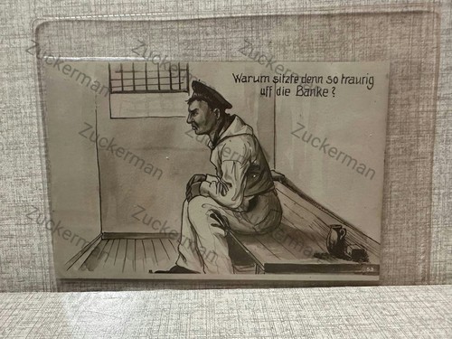 Cartolina prigione cella - cartolina,