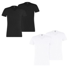 Puma T-Shirt Im Pacco - Base Scollo A V, Pacco Conveniente, Corto