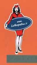 Adesivo Sticker Vintage Autocollant Aufkleber Auto Moto Tuning VESPA LA VESPADUE