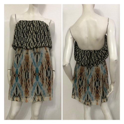 Guess black beige pattern blue - beige,