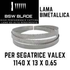 Lama a nastro 1140x13x0.65 per segatrici  VALEX T85 T86