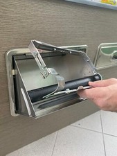TRUKJ PORTA SACCHETTO per cassetto batti fondi caffè, universale acciaio inox