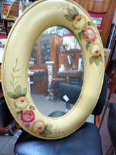 grande Specchiera struttura ovale cm 80 x 60