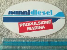 adesivo stickers vintage NANNI DIESEL PROPULSIONE MARINA MOTORE NAUTICO BARCA