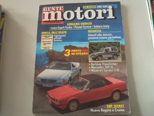 Gente motori 1989 - gente, maserati