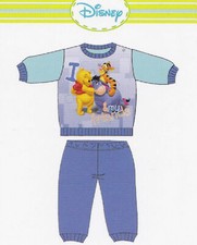 Pigiama bimba - bimbo. Maniche lunghe. Caldo cotone. DISNEY baby, WINNIE WD10948