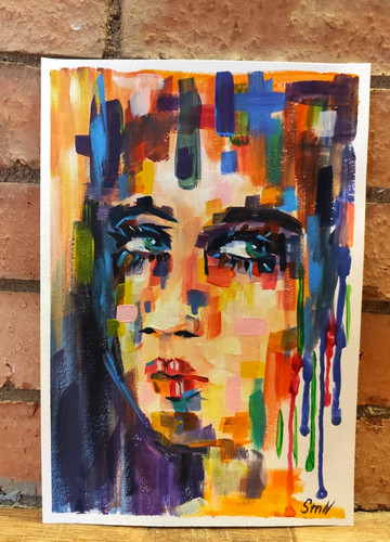 Arte originale donna - arte, forte