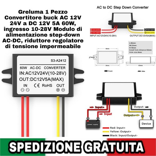 Convertitore buck 12v 24v - buck, a