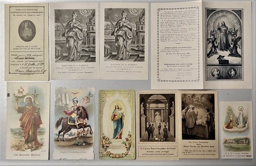 Lotto cartolina santino - lotto,