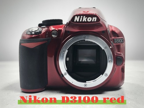 Nikon d3100 dslr red body - nikon,