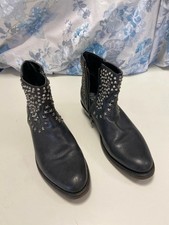 Ash made in Mexico stivale  stivaletto nero borchie tg 41