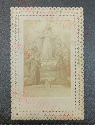 Santino antico con pizzo - santino,