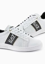 SCARPE UOMO DONNA EA7 BIANCO SNEAKERS EMPORIO ARMANI 7 EA PELLE